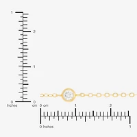 Silver Addiction Womens 14K Gold Over Silver 17 Inch Cable Chain Necklace