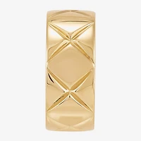 Silver Addiction Womens 11.5MM 14K Gold Over Band