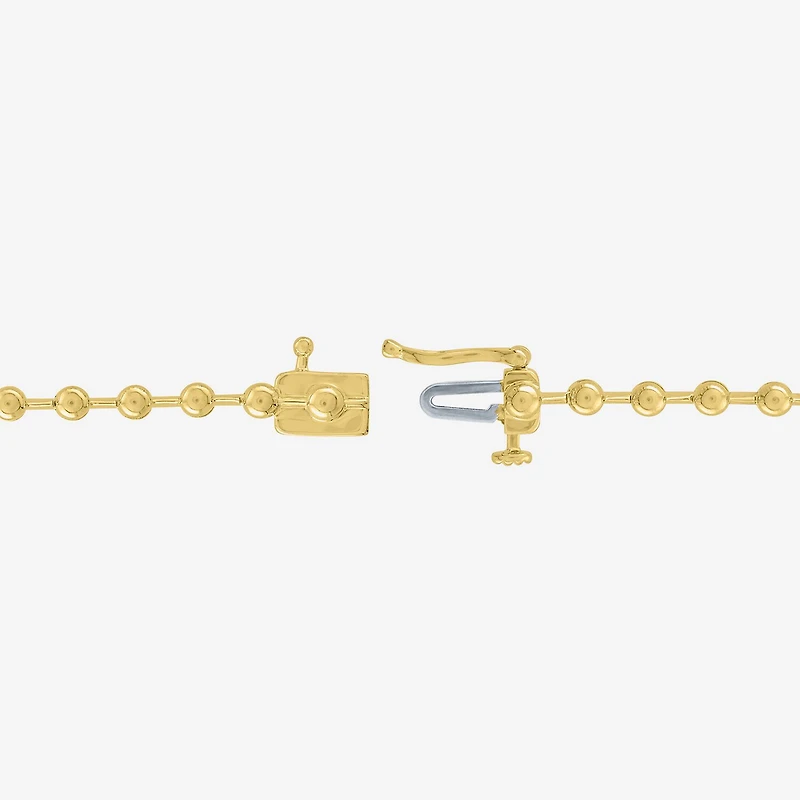Diamond Addiction G-H / Si2-I1 Womens White Diamond 14K Gold Over Silver 17 Inch Tennis Necklace