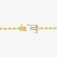 Diamond Addiction G-H / Si2-I1 Womens White Diamond 14K Gold Over Silver 17 Inch Tennis Necklace