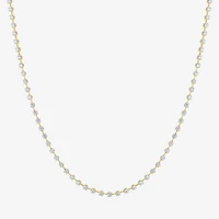 Diamond Addiction G-H / Si2-I1 Womens White Diamond 14K Gold Over Silver 17 Inch Tennis Necklace