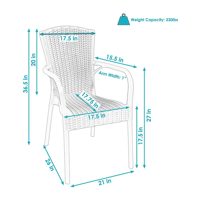 4 Pack Armchair