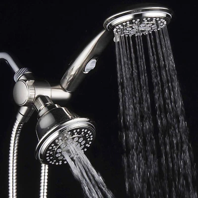 HotelSpa® Ultra-Luxury 42-setting 3-way Combo with Patented ON/OFF Pause Switch / Brushed Nickel