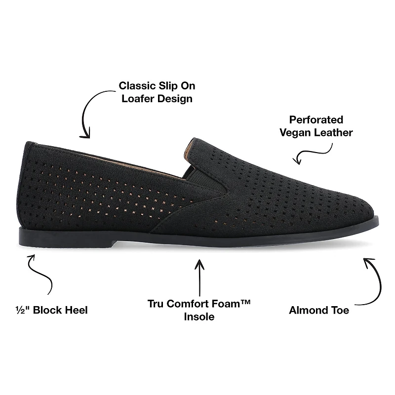 Journee Collection Lucie Womens Round Closed Toe Loafers