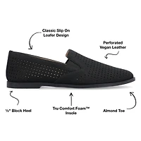 Journee Collection Lucie Womens Round Closed Toe Loafers