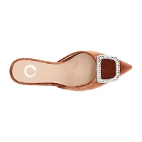 Journee Collection Rishie Womens Pointed Kitten Heel Pumps