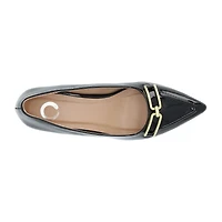 Journee Collection Rumi Womens Pointed Closed Toe Kitten Heel Pumps