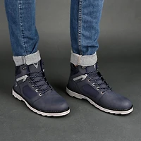 Vance Co Mens Derrick Flat Heel Lace-Up Boots