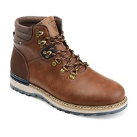 Vance Co Mens Zane Flat Heel Lace-Up Boots