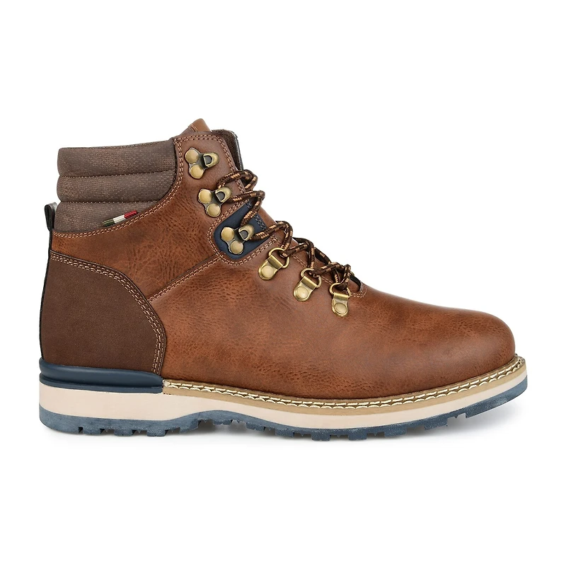 Vance Co Mens Zane Flat Heel Lace-Up Boots