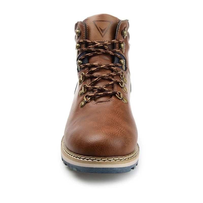 Vance Co Mens Zane Flat Heel Lace-Up Boots