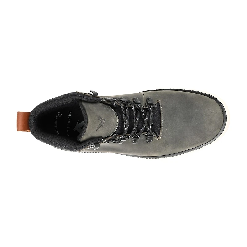 Territory Mens Drifter Block Heel Lace-Up Boots