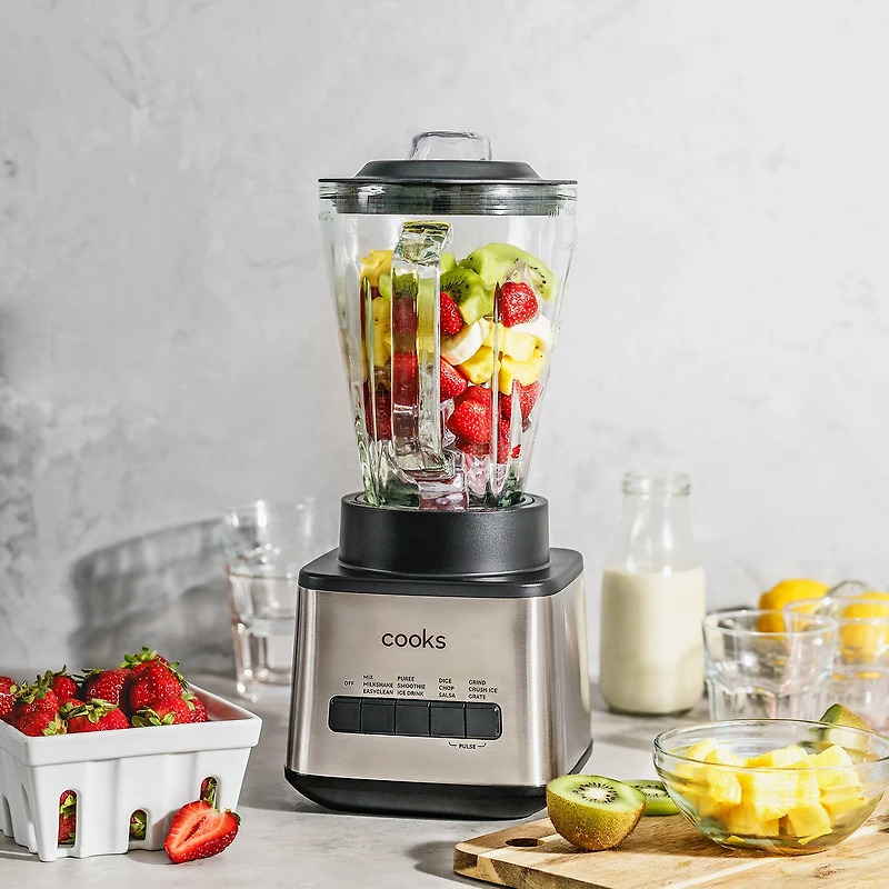 Cooks 48-oz. Glass Jar Stainless Steel Blender