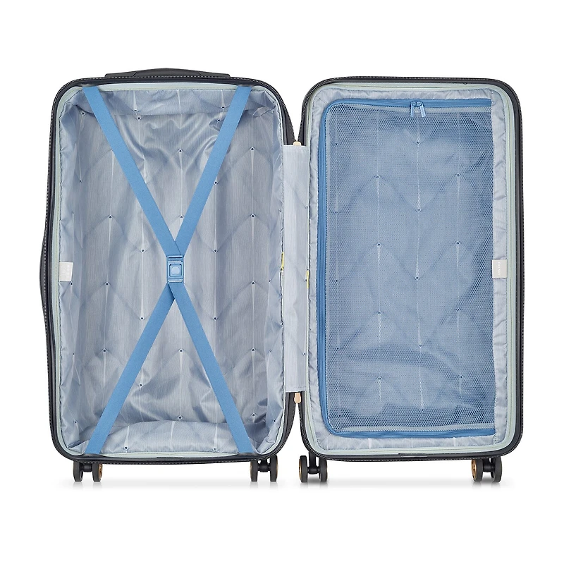 Delsey Paris Cruise 3.0 Trunk 26 Inch Hardside LIGHTWEIGHT Checked Spinner Luggage