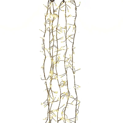 Kurt Adler 300-Light Cluster With Warm White Led Christmas Indoor Outdoor Garland