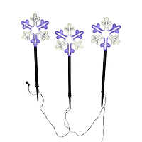 Kurt Adler 26" Led Snowflake Set Christmas Yard Art