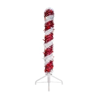 Kurt Adler 3 Foot Prelit Led Tinsel Candy Cane Christmas Yard Art