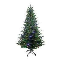 Kurt Adler Led Jackson 6 Foot Pre-Lit Pine Christmas Tree