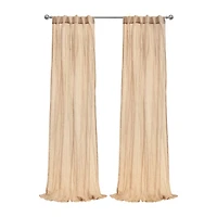 Habitat Paloma Rod Pocket Back Tab Sheer Single Curtain Panel