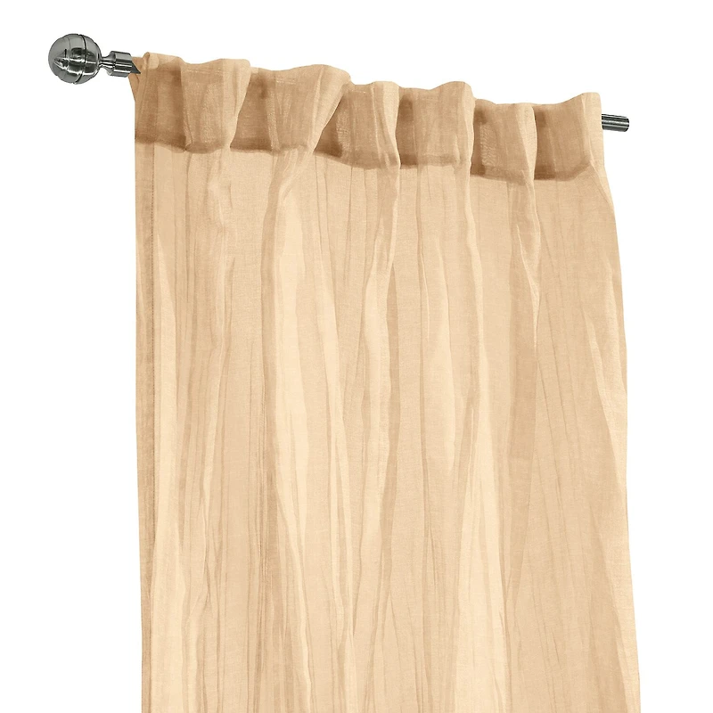 Habitat Paloma Rod Pocket Back Tab Sheer Single Curtain Panel
