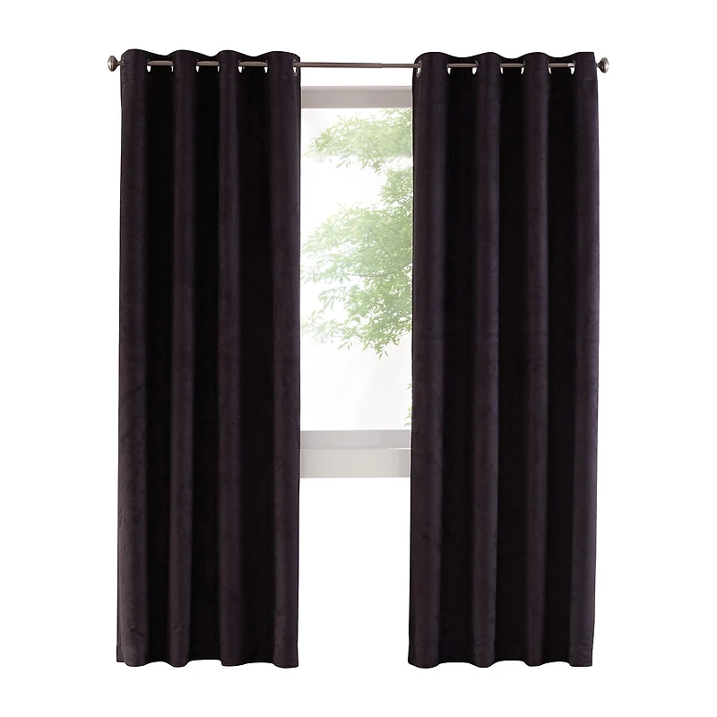 Thermaplus Navar Grommet Top Energy Saving 100% Blackout Single Curtain Panel