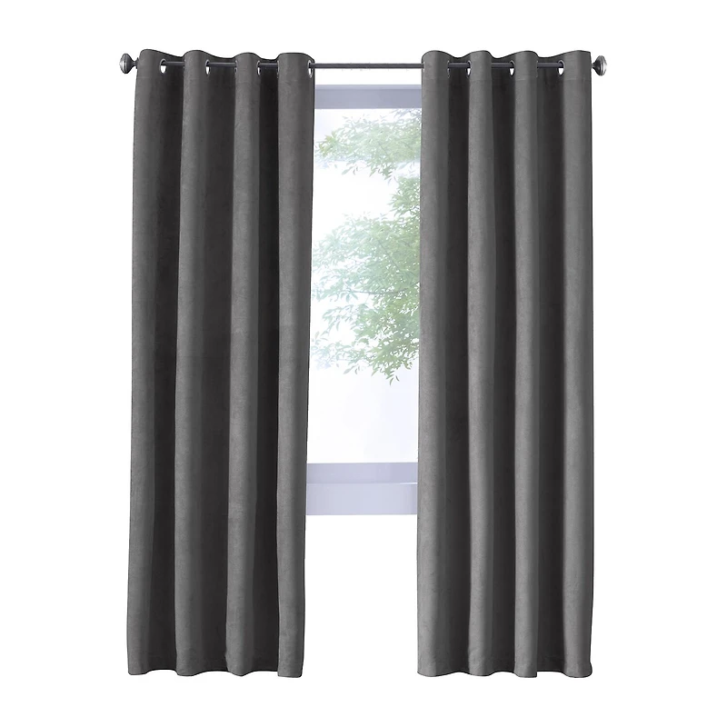 Thermaplus Navar Grommet Top Energy Saving 100% Blackout Single Curtain Panel