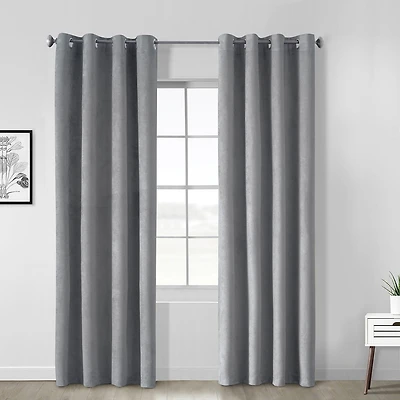 Thermaplus Navar Grommet Top Energy Saving 100% Blackout Single Curtain Panel