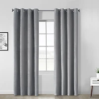 Thermaplus Navar Grommet Top Energy Saving 100% Blackout Single Curtain Panel