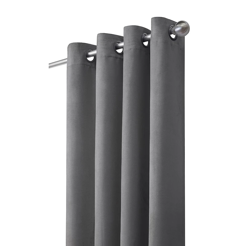 Thermaplus Navar Grommet Top Energy Saving 100% Blackout Single Curtain Panel