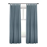 Thermaplus Ventura Tab Top Energy Saving 100% Blackout Set of 2 Curtain Panel