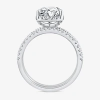 Signature By Modern Bride Womens 2 CT. T.W. Lab Grown White Diamond 10K or 14K Gold Pear Side Stone Bridal Set
