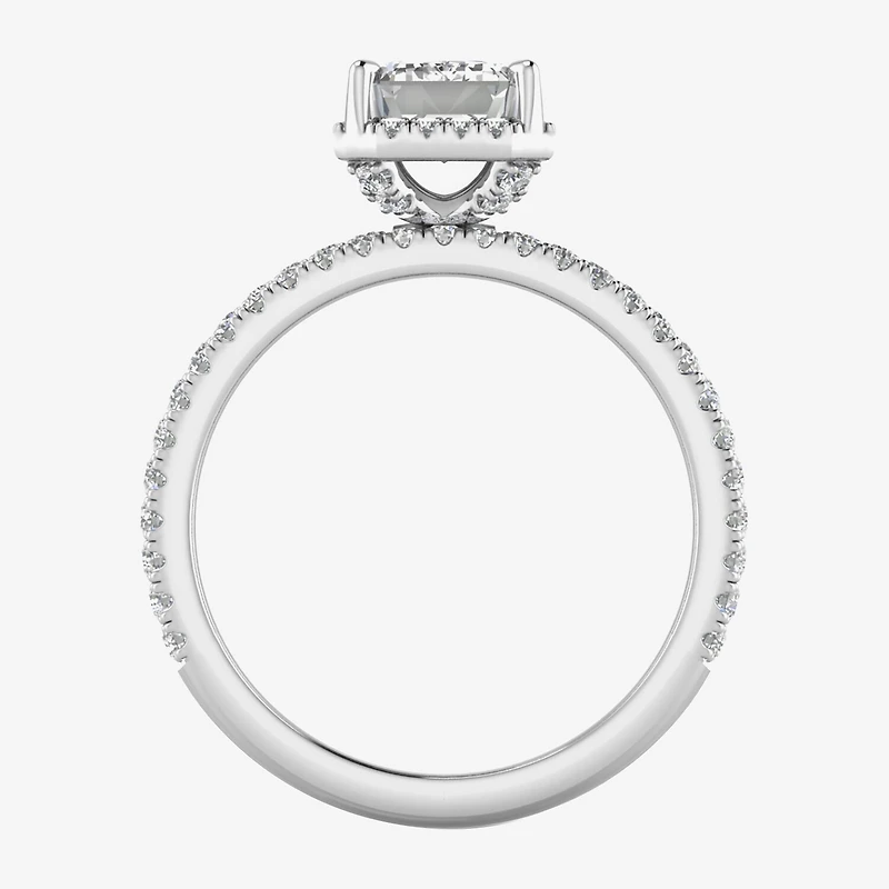 Signature By Modern Bride Womens 2 CT. T.W. Lab Grown White Diamond 10K or 14K Gold Side Stone Bridal Set