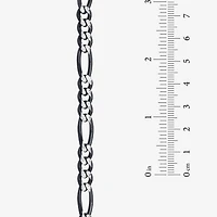 Made in Italy Mens Sterling Silver 22 Inch Figaro Chain Necklace