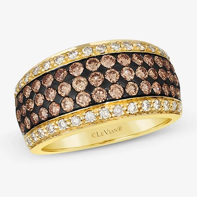 Le Vian® Ring featuring 1 1/5 CT. Chocolate Diamonds® 3/8 Nude Diamonds™ set 14K Honey Gold™