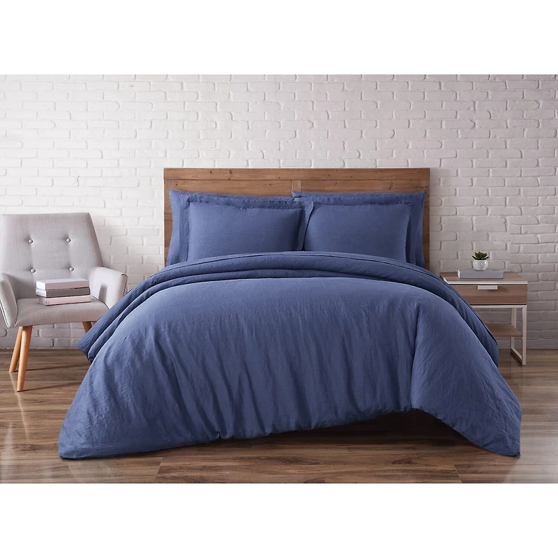 Brooklyn Loom Linen 3-pc. Duvet Cover Set