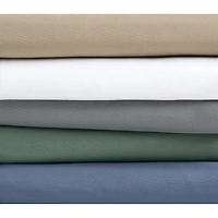 London Fog Garment Wash Solid Duvet Cover Set