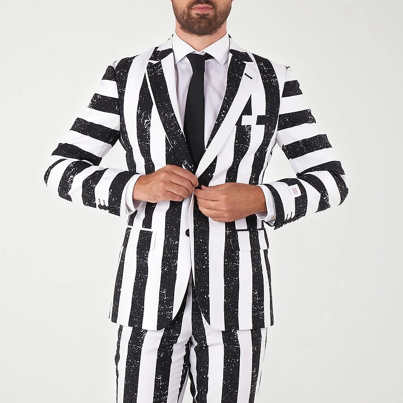 Opposuits Beetlejuice Mens 3-pc. Suit Set