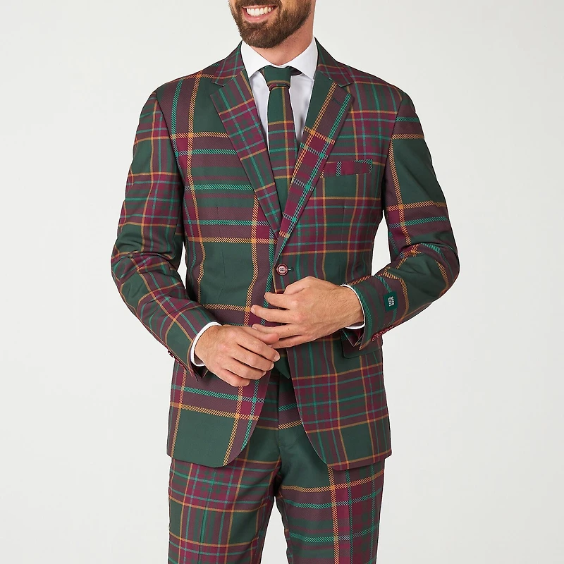 Opposuits Christmas Mixed Mesh Mens 3-pc. Suit Set