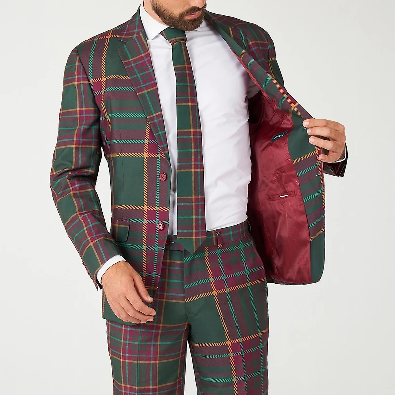 Opposuits Christmas Mixed Mesh Mens 3-pc. Suit Set