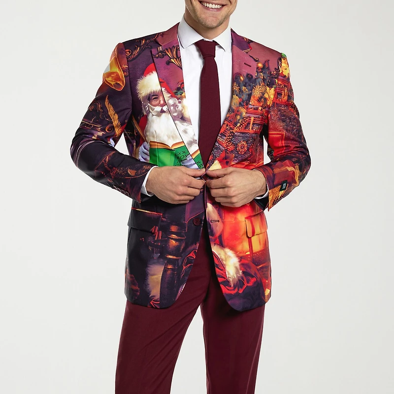 Opposuits Christmas Classic Claus Mens 3-pc. Suit Set
