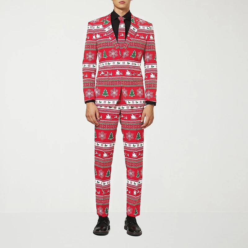 Opposuits Winter Wonderland Fairisle Mens 3-pc. Suit Set