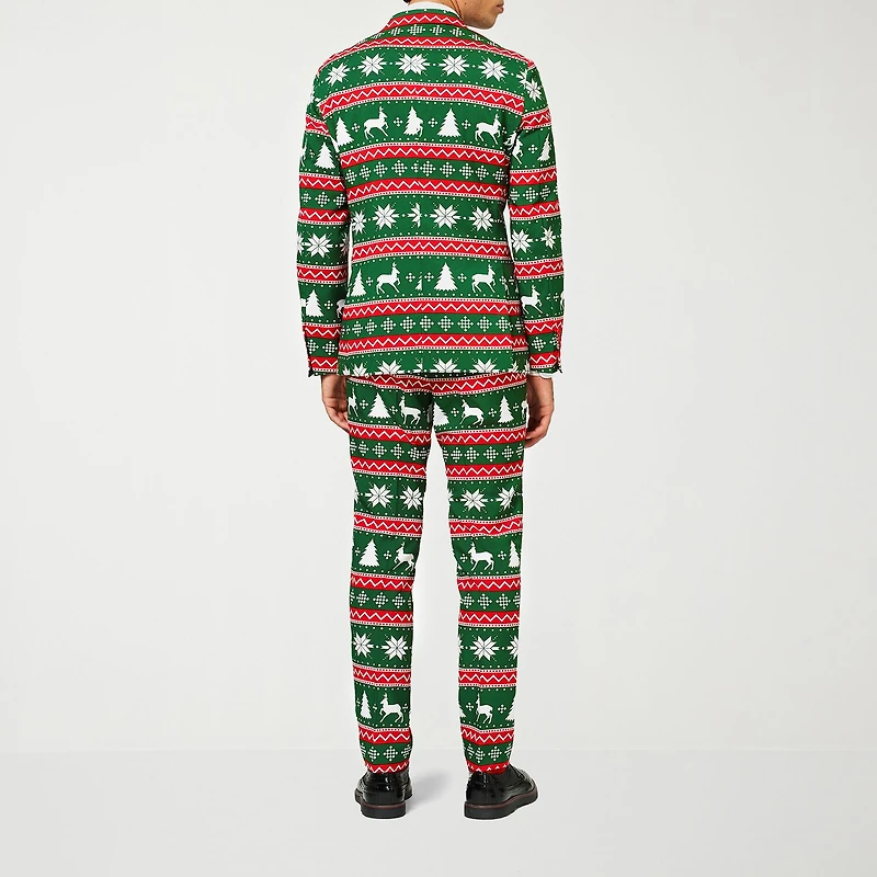 Opposuits Festive Fairisle Mens 3-pc. Suit Set