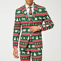 Opposuits Festive Fairisle Mens 3-pc. Suit Set