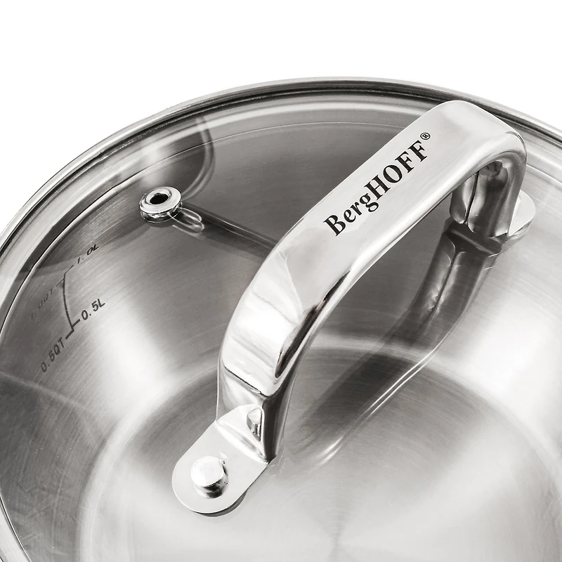 BergHOFF Belly Shape 18/10 Stainless Steel 3-pc.Cookware Set