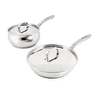 BergHOFF Belly Shape 18/10 Stainless Steel 3-pc. Cookware Set
