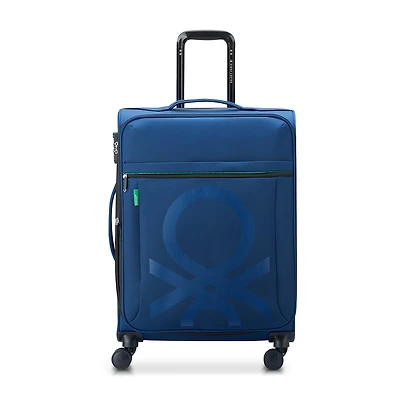 Delsey Paris X United Colors Of Benetton Color Block 23 Inch Softside Expandable Checked Spinner Luggage