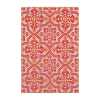 Covington Home Celestia Mixed Pile Floral Indoor Outdoor Rectangular Area Rug