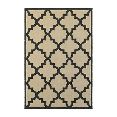 Covington Home Celestia Mixed Pile Lattice Indoor Outdoor Rectangular Area Rug