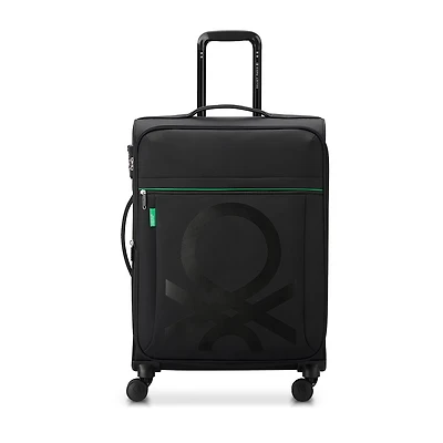Delsey Paris X United Colors Of Benetton Color Block 23 Inch Softside Expandable Checked Spinner Luggage