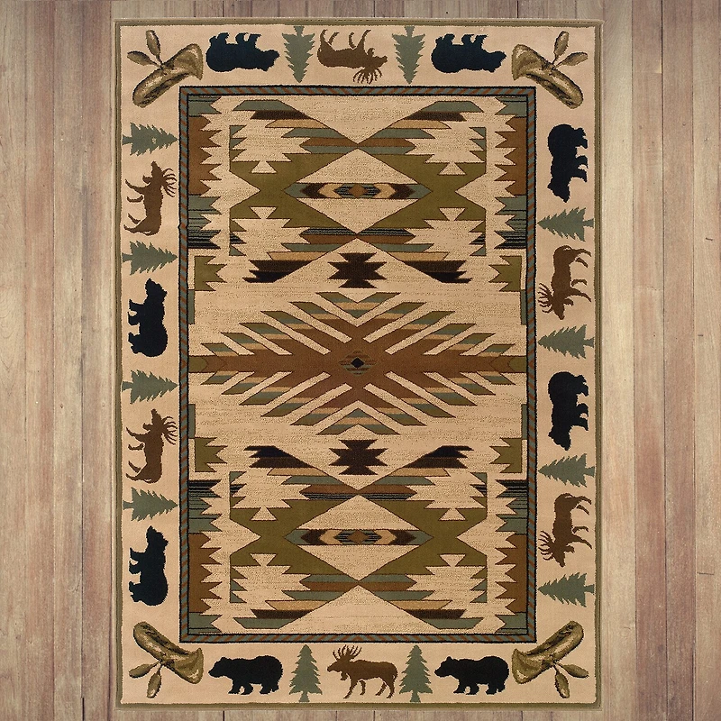 Covington Home Harlow Cabin Hearth 46"X65" Indoor Rectangular Accent Rug